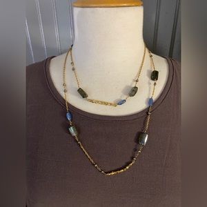 Alexis Bittar long gem necklace